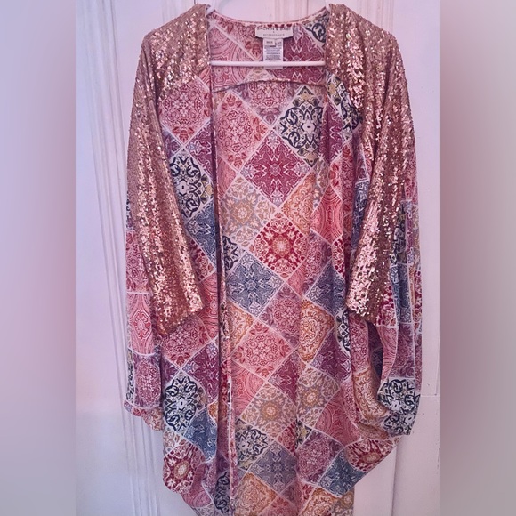 Sachin + Babin- Anthropologie Sequined Tunic/Kimono - Picture 4 of 4